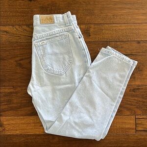 Vintage Lee Women's Light Blue Jeans